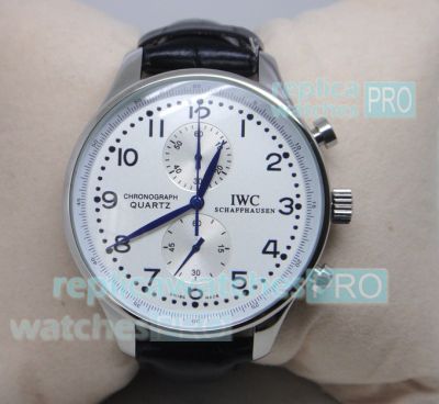 Replica IWC Portuguese Watch Chronograph White Dial Men